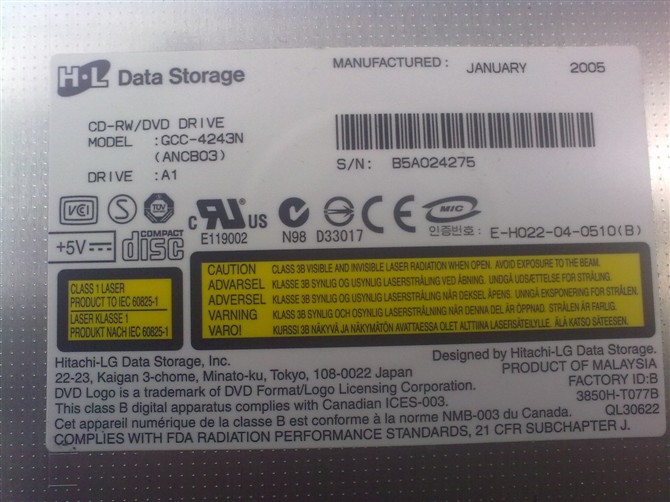 HL DVD光驱