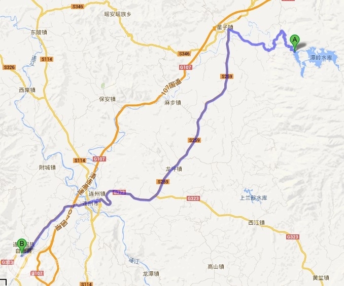 去的路线