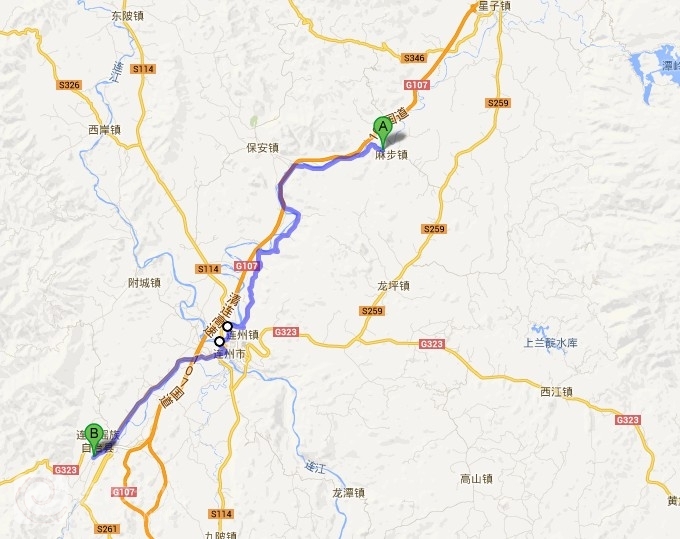 回程2麻步至连南
