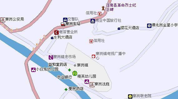 [原创]寨岗镇上地图