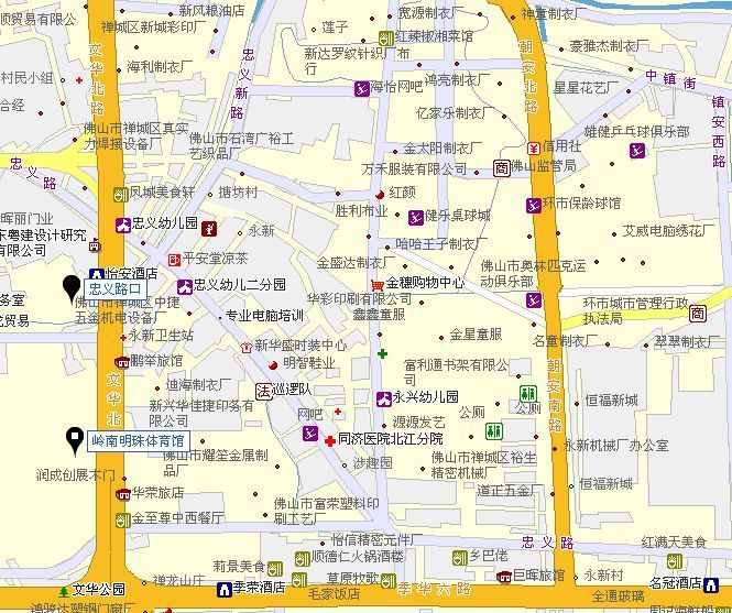 佛山忠义路地图