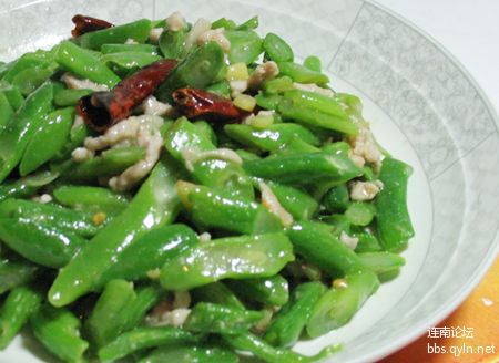     四季豆炒肉丝